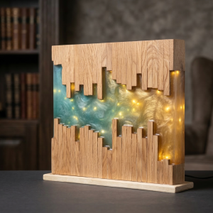 Custom soundwave lamp